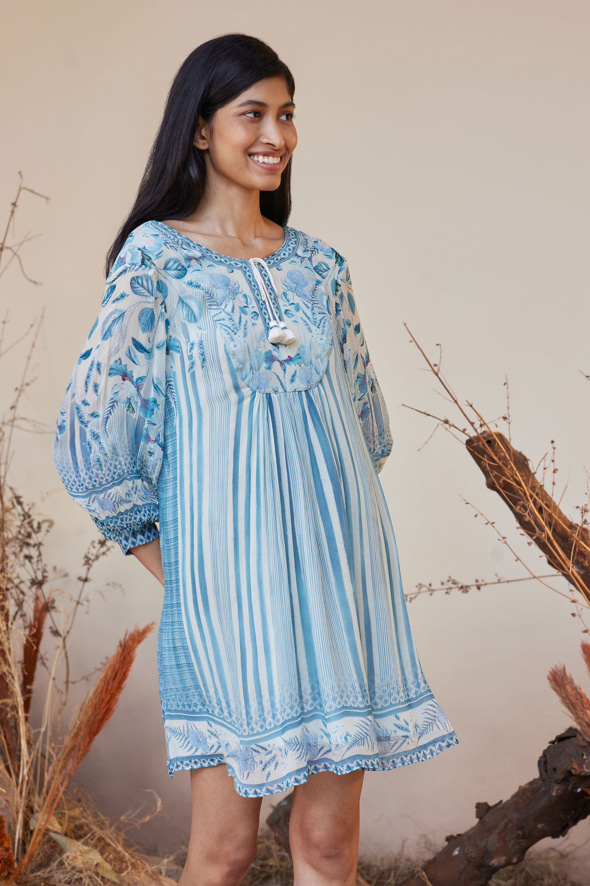 Buy Safari Gathered Tunic Dress | Summer Tunic Dresses – Chique