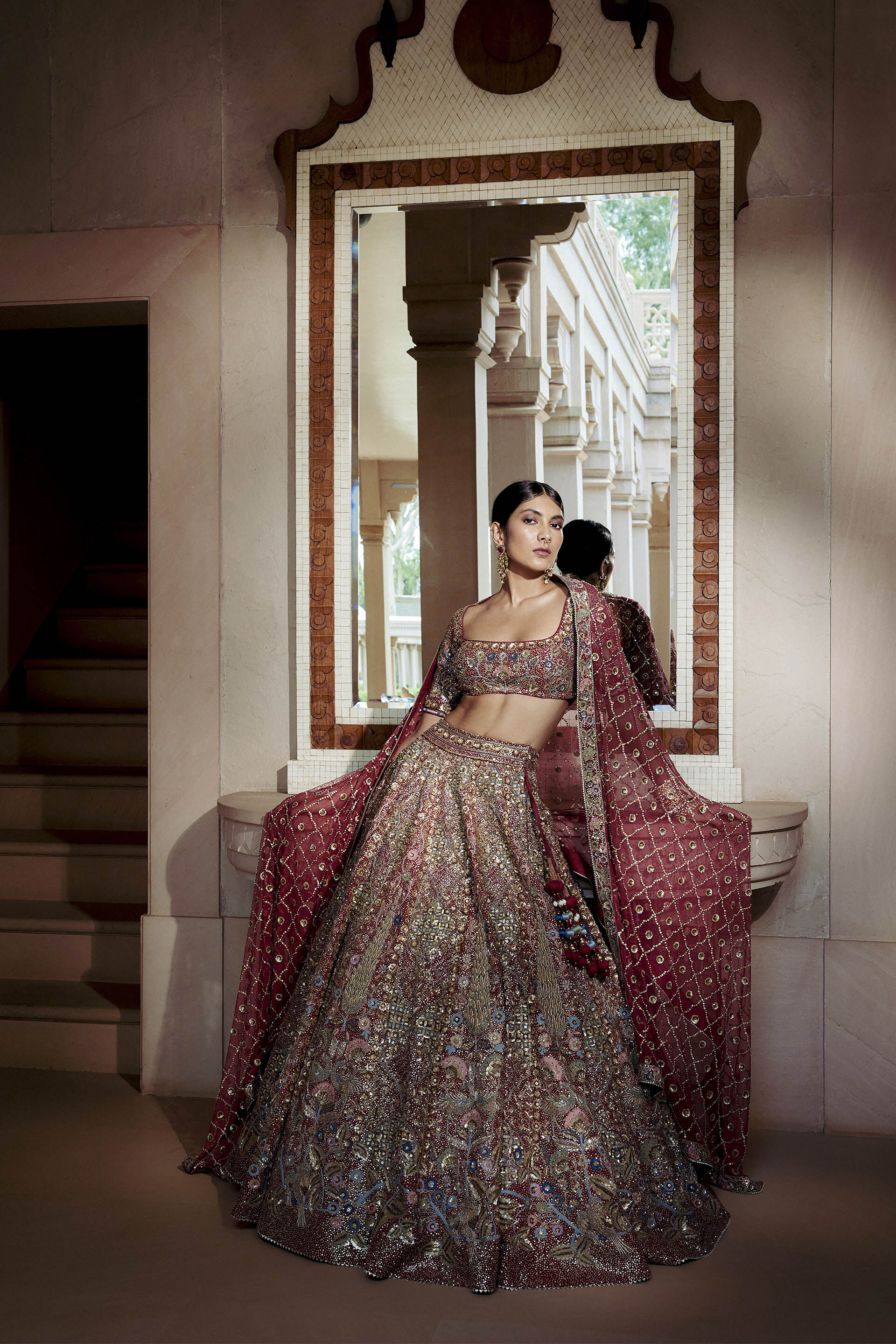 Gunj Fashion Embroidery Designer Indian Bridal Lehenga Choli Collection at  Rs 7650 in Surat