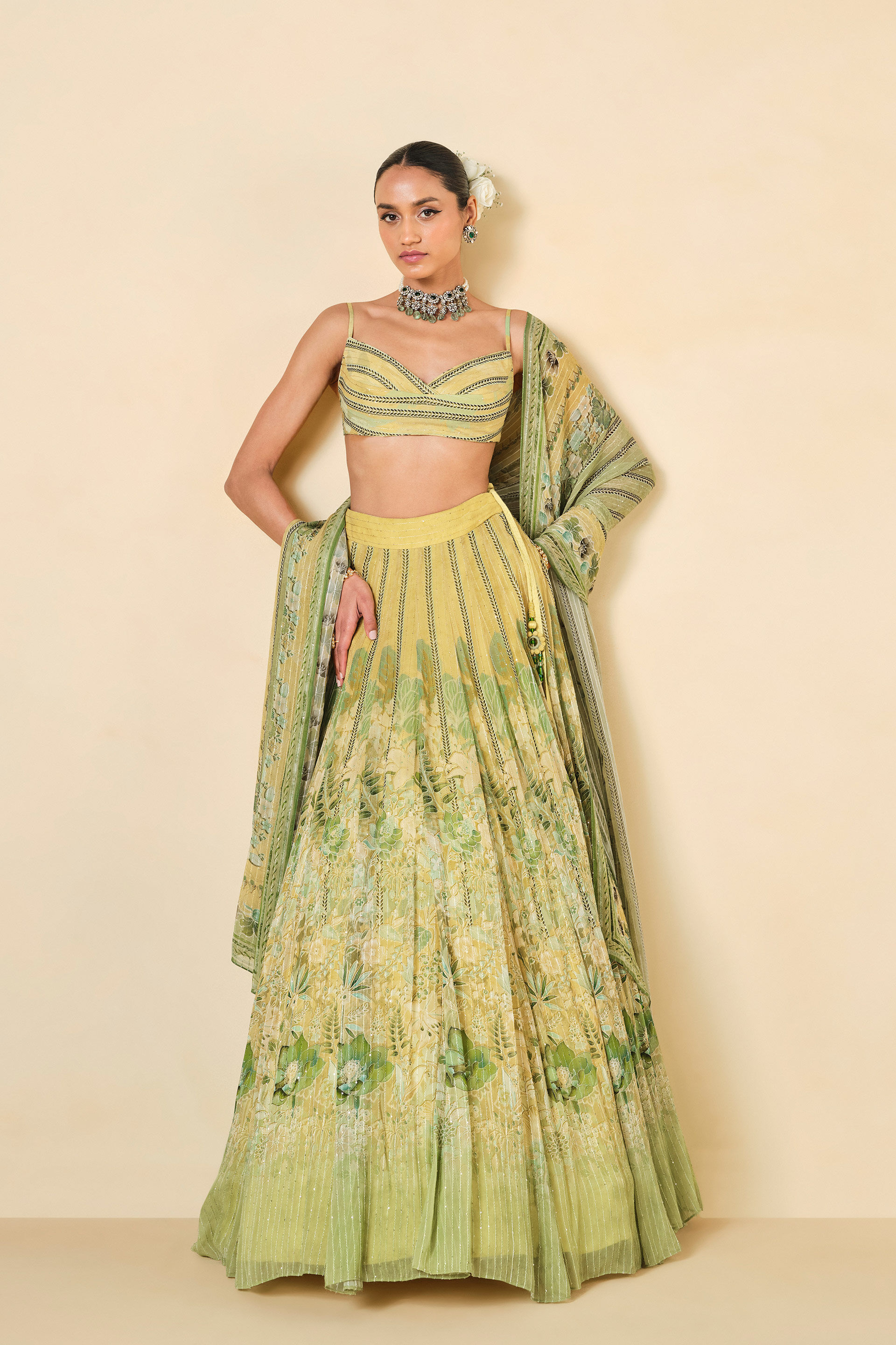 Beautiful Lehenga-Choli with long printed jacket. #Lehenga #traditional  #festival #handembro… | Beautiful dress designs, Indian fashion saree,  Stylish kurtis design