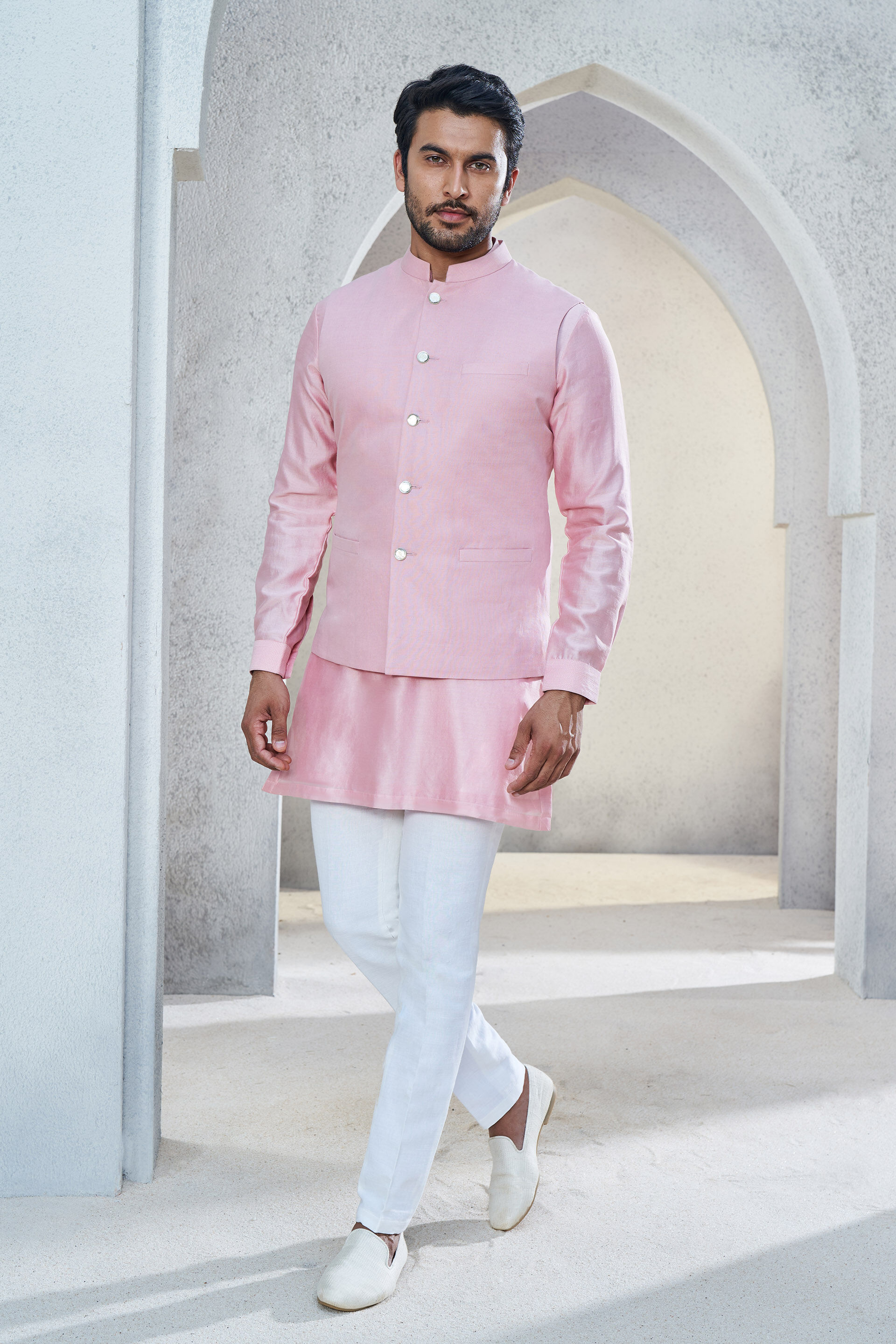 Buy Red Printed Cotton Nehru Jackets Online : 248433 -