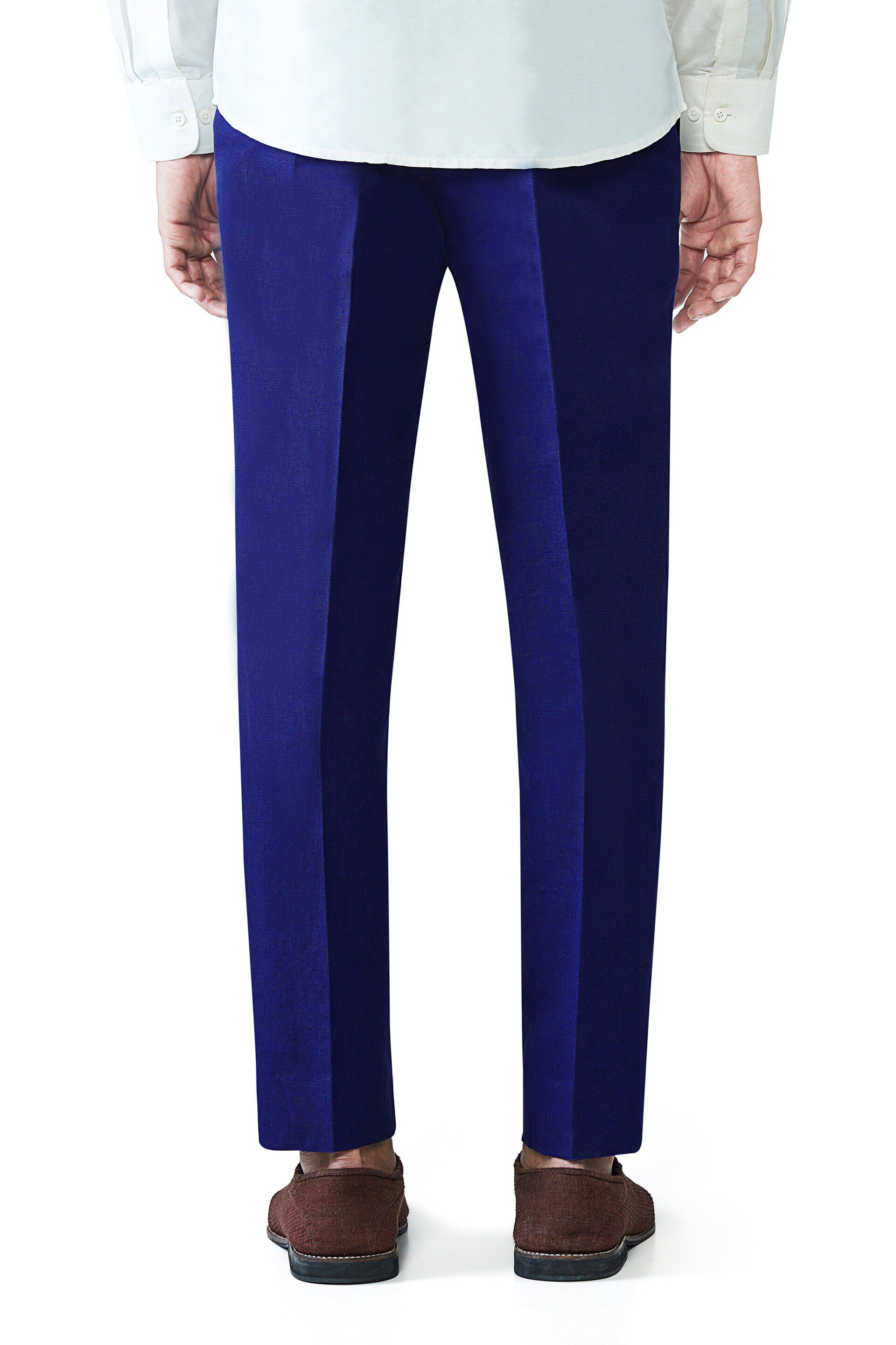 Buy Navy Linen Trouser for Men  Beyours  Page 2