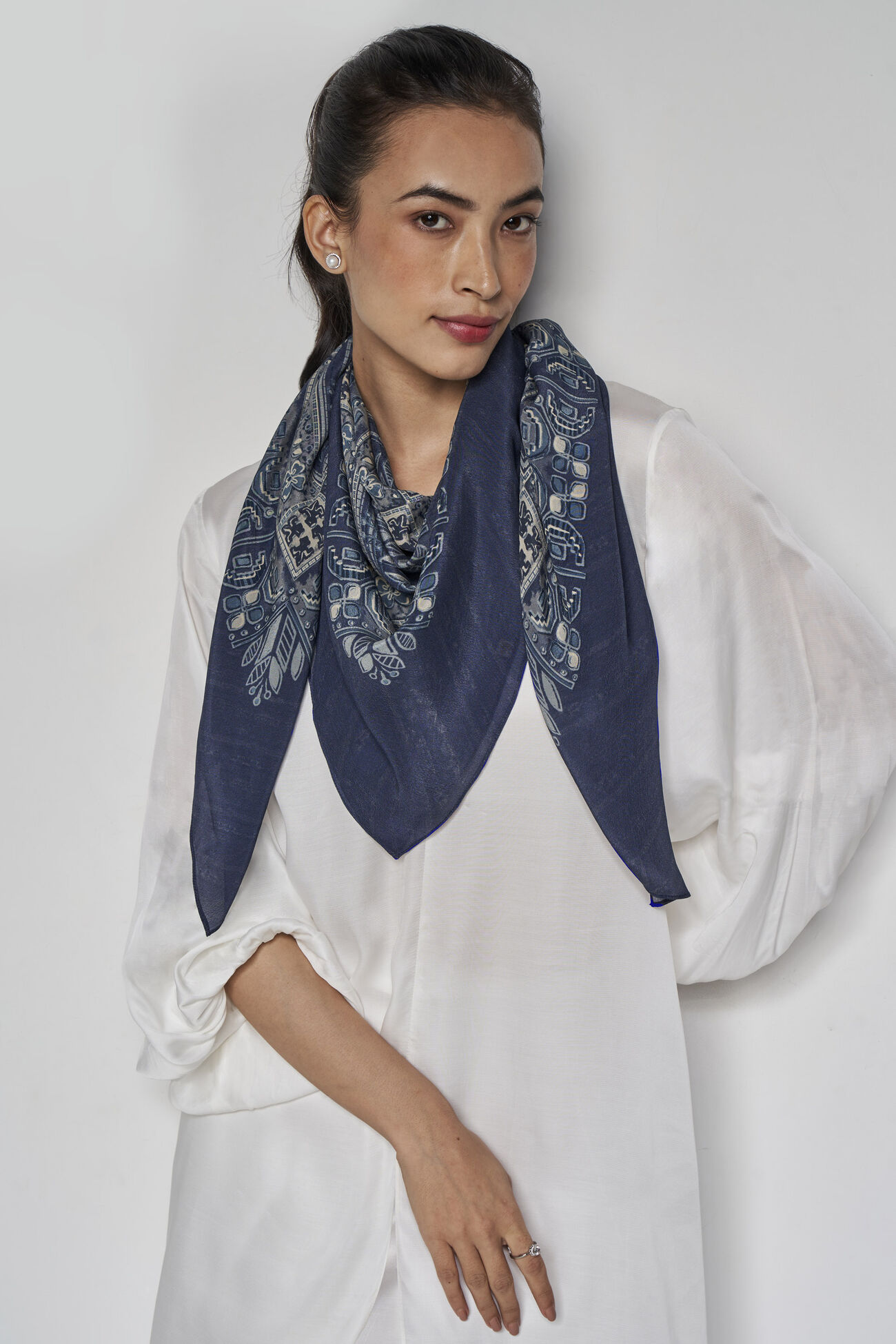 Nokomis Scarf, Blue, image 2