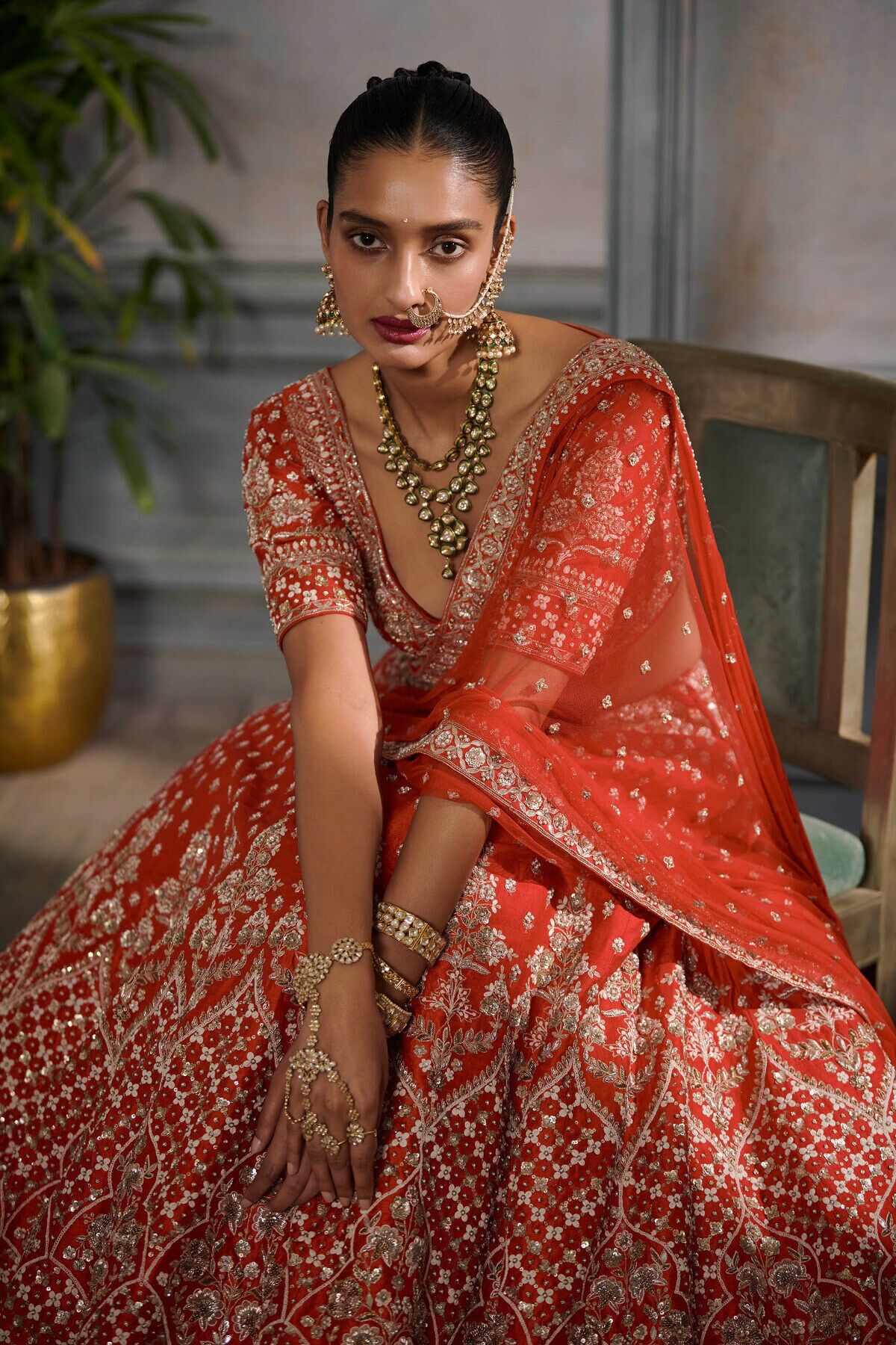 Red Bridal Lehenga Wear 796 – Pakistan Bridal Dresses