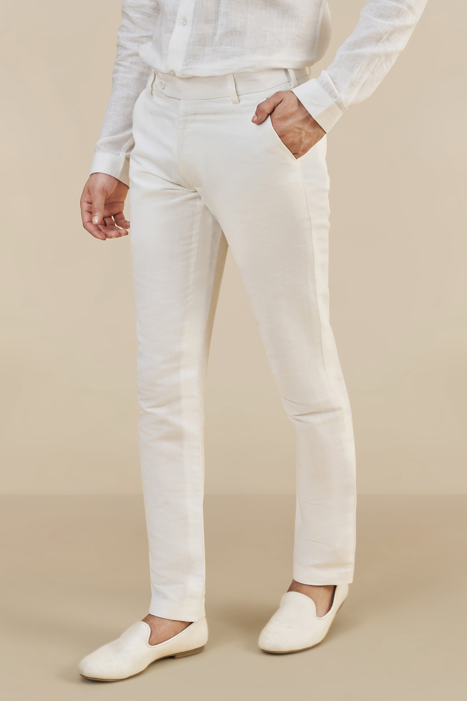 Linen slim pants in white - Il Gufo | Mytheresa