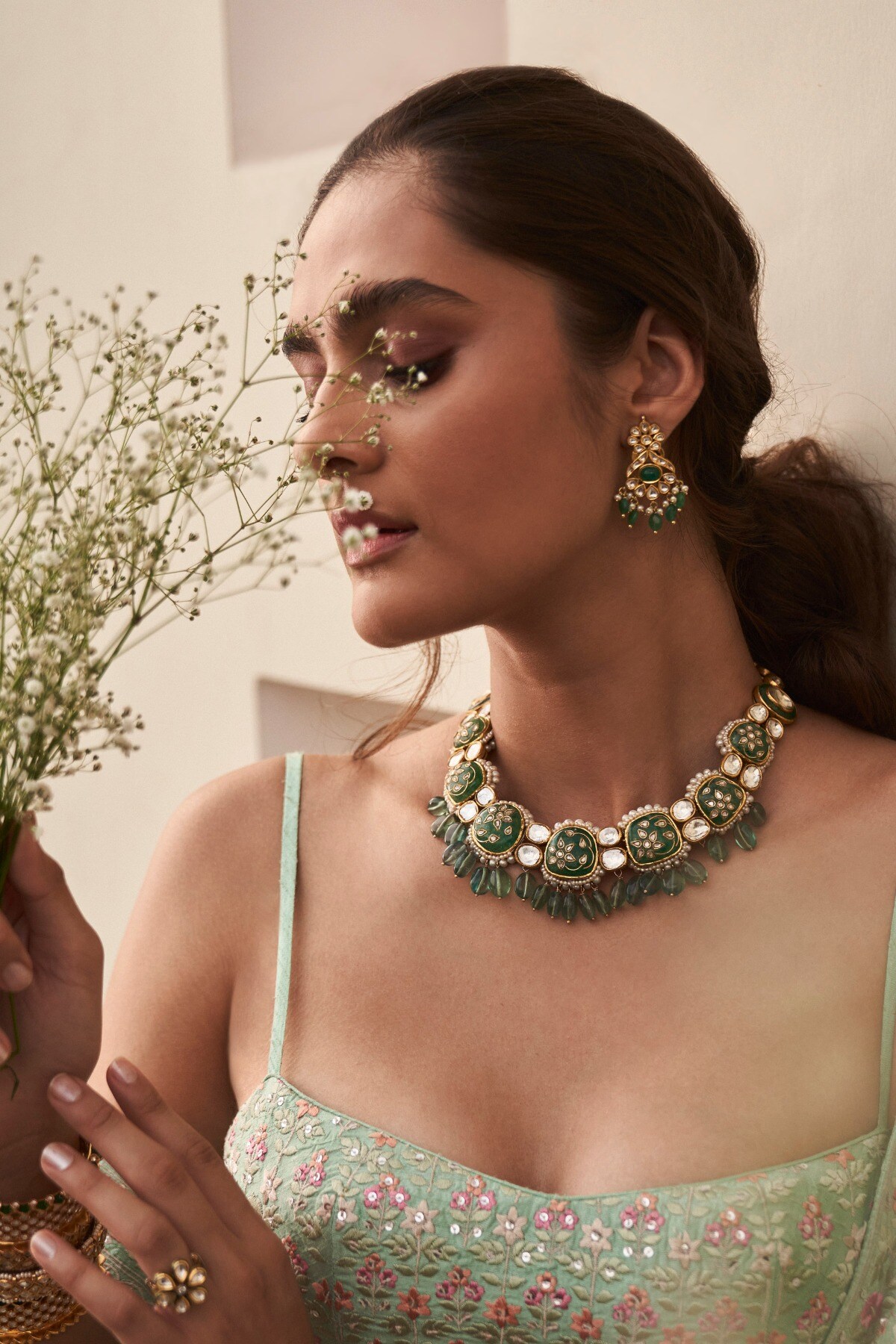 Buy online Green Brass Chandballi Earring from fashion jewellery for Women  by Saraf Rs Jewellery for ₹1209 at 69% off | 2024 Limeroad.com