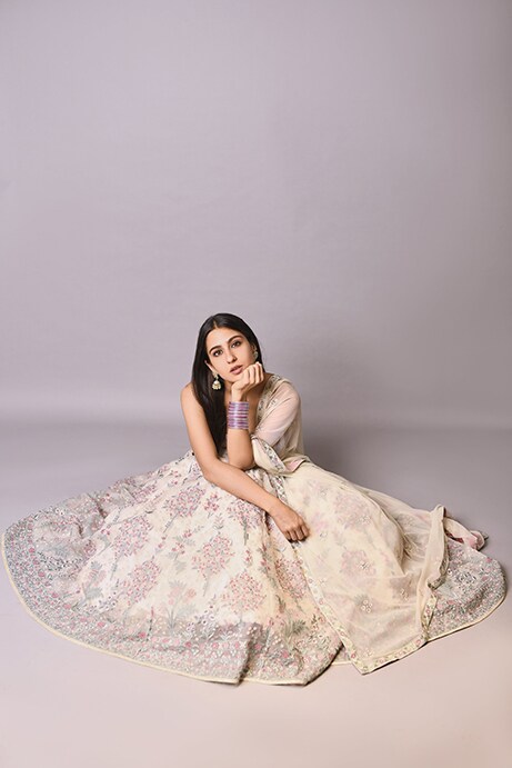 Buy Bridal Sauras Lehenga Set - Blush Online from Anita Dongre